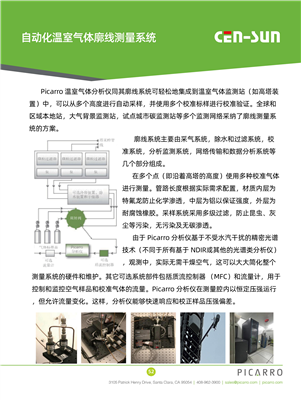 自動(dòng)化溫室氣體廓線測(cè)量系統(tǒng)